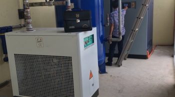 Lắp bộ máy Kyungwon 100HP tại nhà máy Bắc Giang
