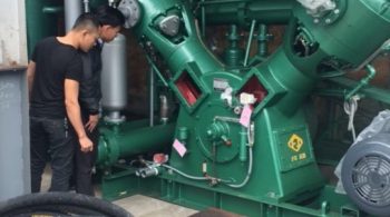 Lắp bộ máy cao áp thổi chai pet 35kg.cm2 tại Quảng Ninh